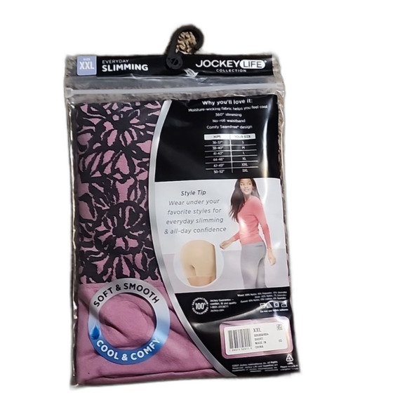 Jockey Essentials Women's Seamfree Slimming Short, Cooling Shapewear,Size XL - Picture 4 of 7